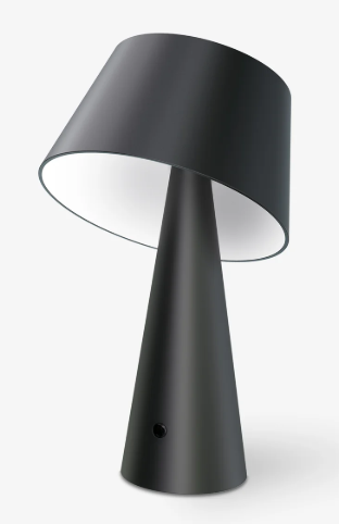 Lampe de table ronde solaire et filaire